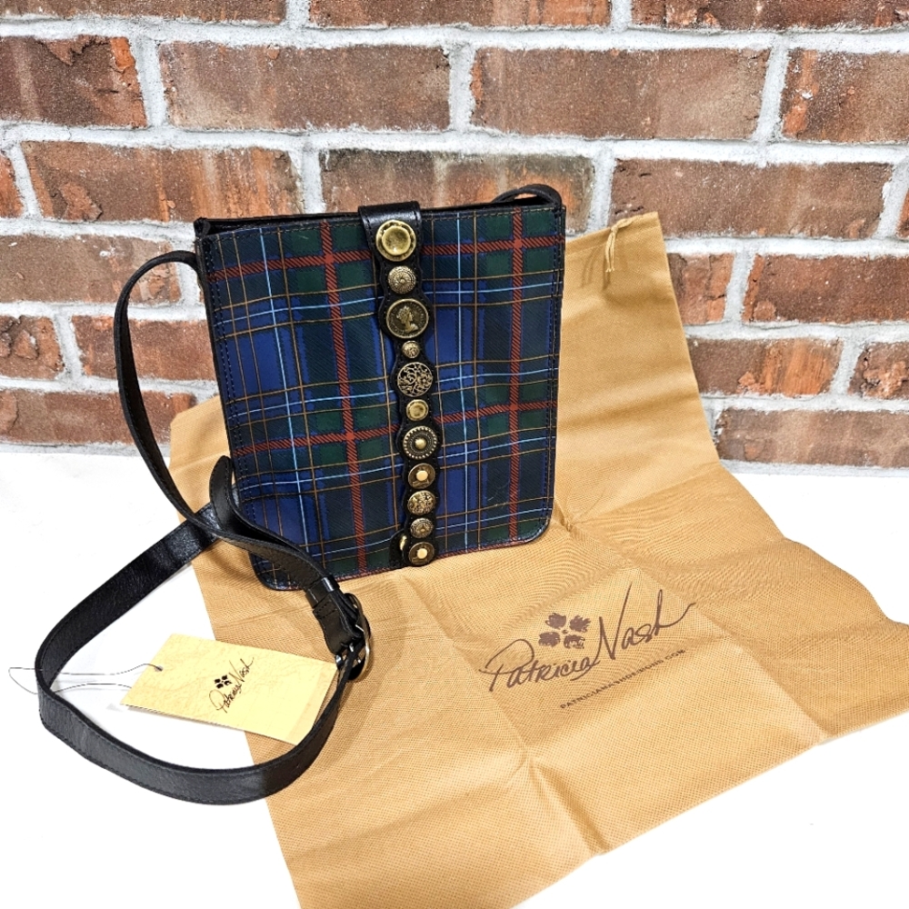 NWT Patricia Nash Venezia Crossbody Tartan Plaid